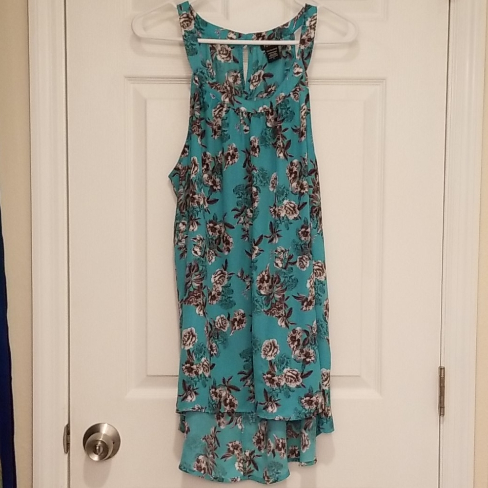 $SALE$ Torrid high low tank teal like new